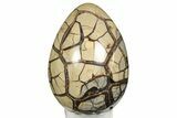 Polished Septarian Dragon Egg Geode - Removable Section #191395-1